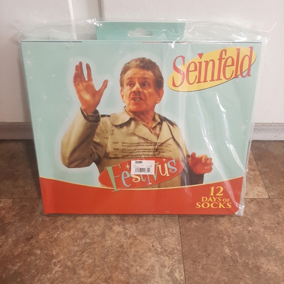 New. Size 9. The North Face Slides. Seinfeld Festivus 12 Days Of Socks. - Picture 5 of 7